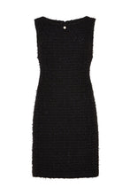 Load image into Gallery viewer, Black Sleeveless Tweed Dress