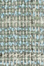 画像をギャラリービューアに読み込む, Aライン グログラントリム ツイードドレス - ペールブルー&グレー
