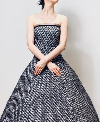 Tweed evening on sale dress