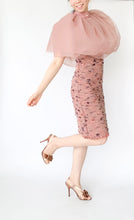 画像をギャラリービューアに読み込む, Tulle Cape with Pearl - Dusty Pink