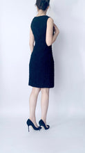 Load image into Gallery viewer, Black Sleeveless Tweed Dress