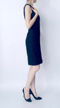 Load image into Gallery viewer, Black Sleeveless Tweed Dress
