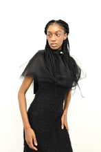 Load image into Gallery viewer, Tulle Cape - Black