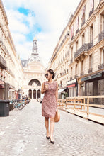 Load image into Gallery viewer, Fringe-Trimmed Sleeveless Tweed Dress - Dusty Pink
